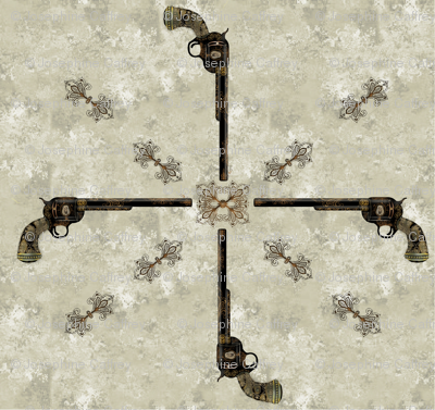 Victorian Pistol brown-gray background