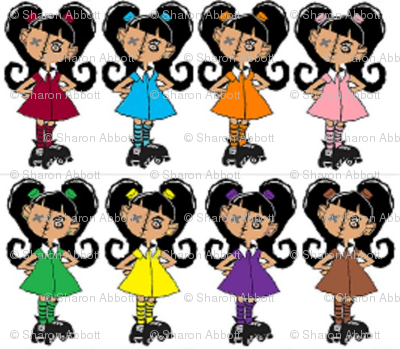 derby doll collage small