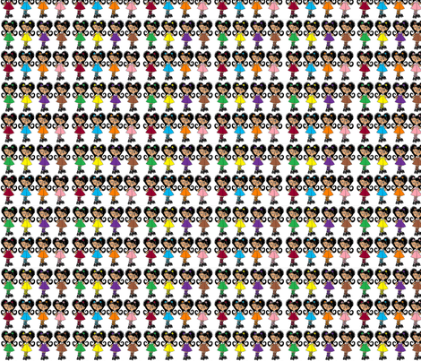 derby doll collage small fabric by derbymom716 on Spoonflower - custom fabric