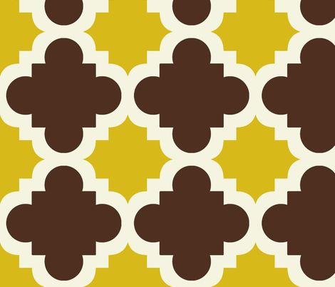 burst brown and mustard