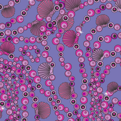 Ondine's jewellery box (lavender) fabric by bippidiiboppidii on Spoonflower - custom fabric