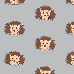 lewis the lion on grey