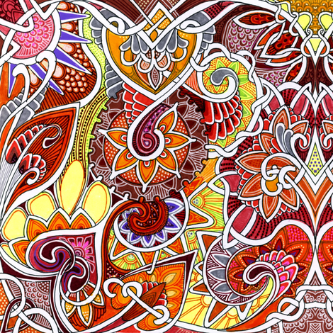 Under the Martian Sun fabric by edsel2084 on Spoonflower - custom fabric