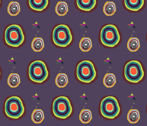Circus Stars and Circles fabric by lisarydinerickson on Spoonflower - custom fabric