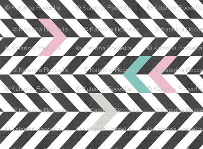 arrows_black_and_white_pattern