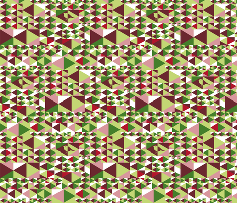 Point out my song (green, red, pink, white) fabric by verycherry on Spoonflower - custom fabric