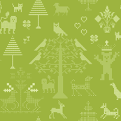 Grass Green Cross Stitch