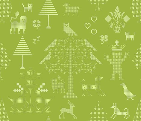 Spoonflowergreencrossmaster_shop_preview
