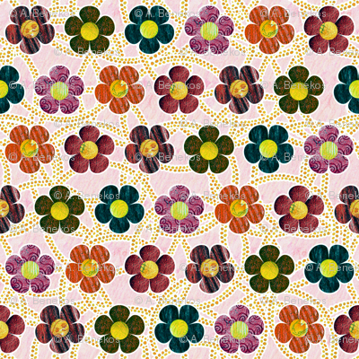 Autumn Patterened Flowers