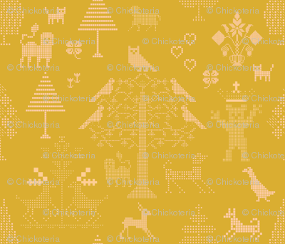Butterscotch Cross Stitch Pattern