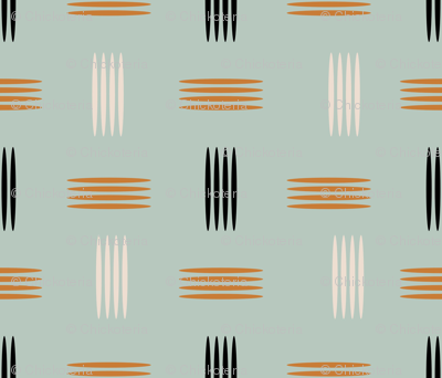 Mid Century Modern Teal