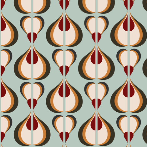 Retro Mod 60s OPART fabric by chickoteria on Spoonflower - custom fabric