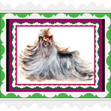 YORKIE BELLAROSA XMASBELLS fabric by kaylah-marie on Spoonflower - custom fabric
