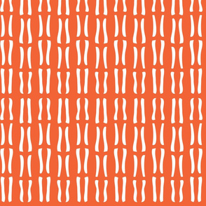 Tribal Stripe on Orange