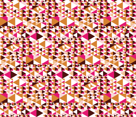 Point out my song (pink, brown, white) fabric by verycherry on Spoonflower - custom fabric