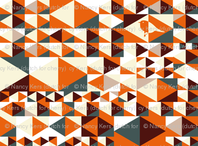 Point out my song (orange, white, green, brown)