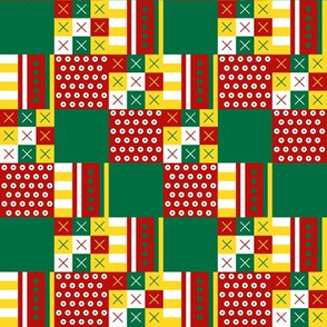 Cheater Patchwork - Christmas Brights