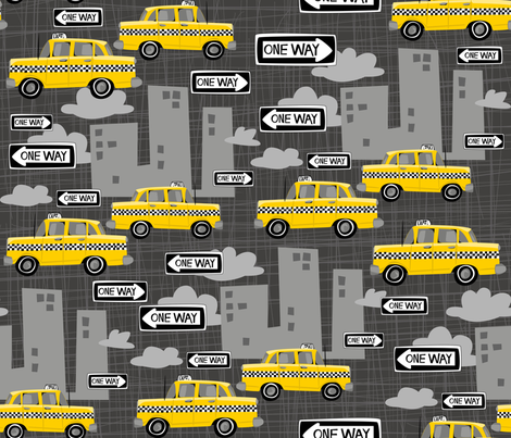 ONEWAY fabric by bzbdesigner on Spoonflower - custom fabric