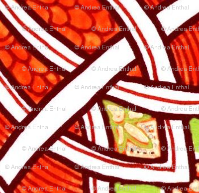Red Celtic Weave