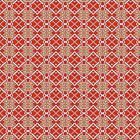 Red Celtic Weave fabric by edsel2084 on Spoonflower - custom fabric