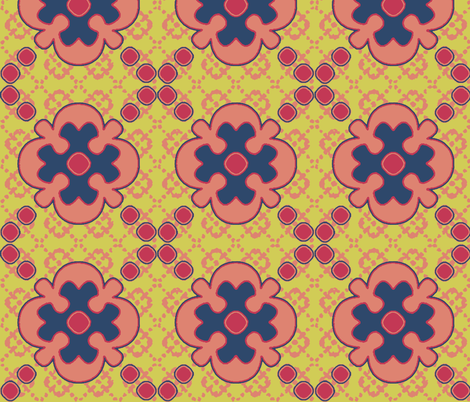 floral_matisse fabric by mammajamma on Spoonflower - custom fabric