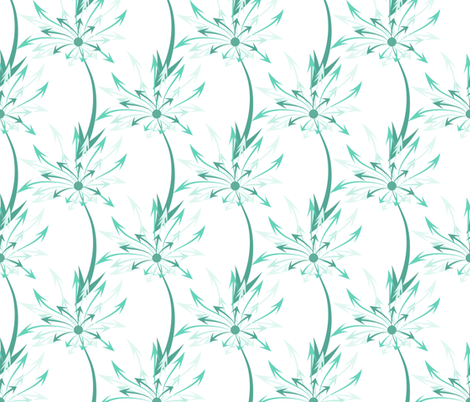 Dandelion Arrows fabric by ilikemeat on Spoonflower - custom fabric