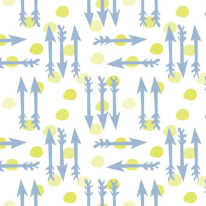 Dotty Arrows 452(key lime, deep sky & white)