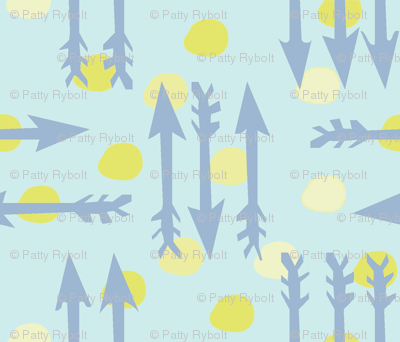 Dotty Arrows 452(lt. aqua, key lime & deep sky)