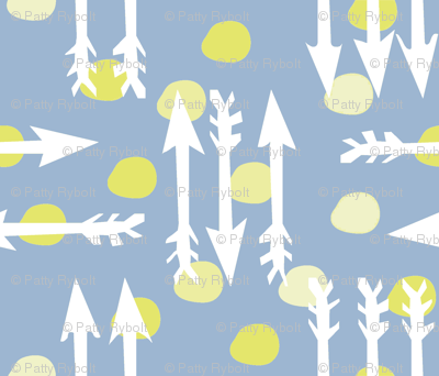 Dotty Arrows 452-flip (deep sky, key lime & white)