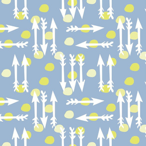Dotty Arrows 452-flip (deep sky, key lime & white)