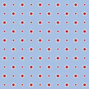 Stars On Light Blue