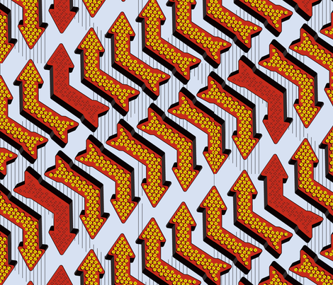 THIS WAY fabric by open-shop on Spoonflower - custom fabric