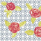 Quatrefoil and Roses
