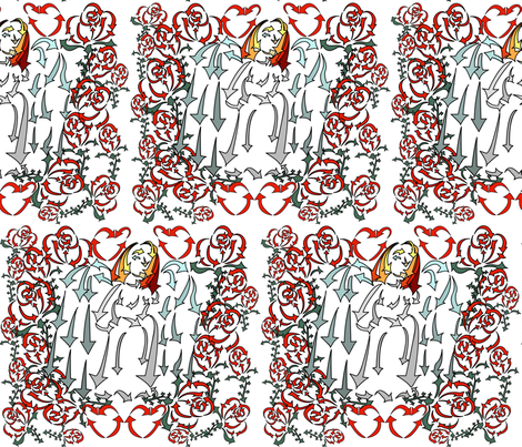 Arrows and Angels fabric by brandymiller on Spoonflower - custom fabric