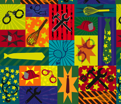 Everyday Hero fabric by nikky on Spoonflower - custom fabric