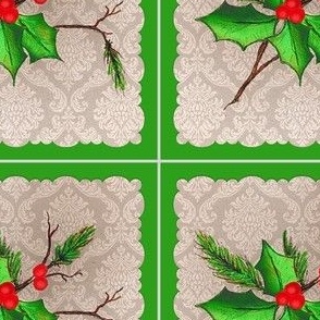 Holly Cocktail napkins