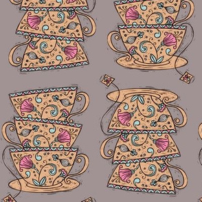 Teacups :: Mauve