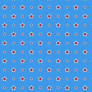Stars On Superhero Blue