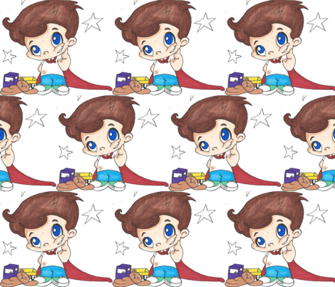 Hero Boy fabric by themcconnel on Spoonflower - custom fabric