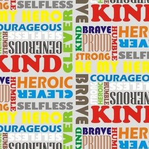 Heroic Words Colourful