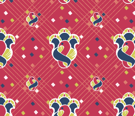 after_Matisse2a_red fabric by glimmericks on Spoonflower - custom fabric