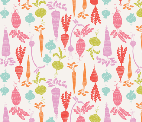 rootin tootin veg summer fabric by bethan_janine on Spoonflower - custom fabric