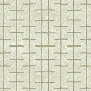 Yarrow Stix and Diamonds - light khaki gray-greens