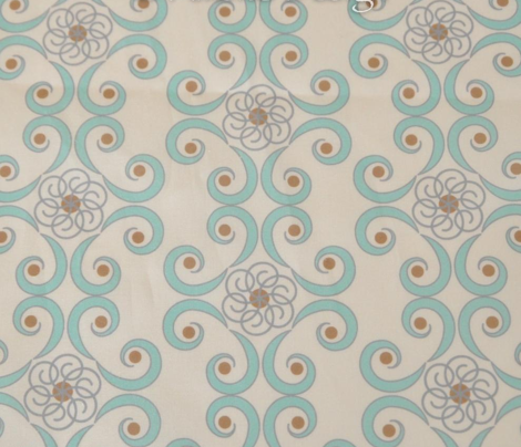 Dimpled Swirls in Aqua Blue