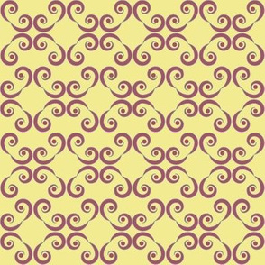 Dotted Swirls in Purple or Violet