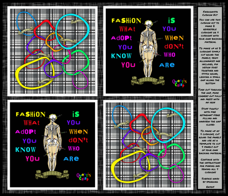 Fashionista Cushion fabric by glanoramay on Spoonflower - custom fabric