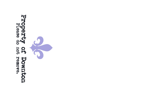 Property of Downton Tea Towl (Lavender) fabric by bohobear on Spoonflower - custom fabric