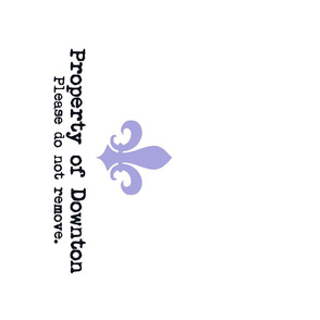 Property of Downton Tea Towl (Lavender)