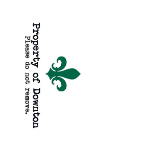 Property of Downton Tea Towel (Green)