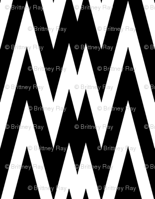 Black and White Chevron II.